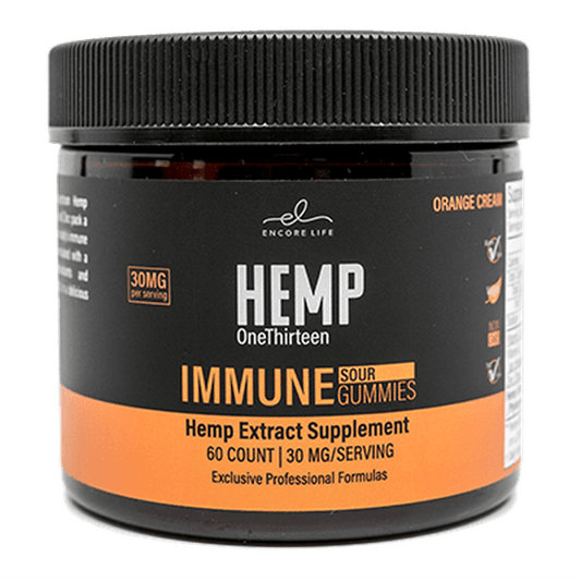 HEMP OneThirteen Immune Sour Gummies Orange Cream 60 Gummies