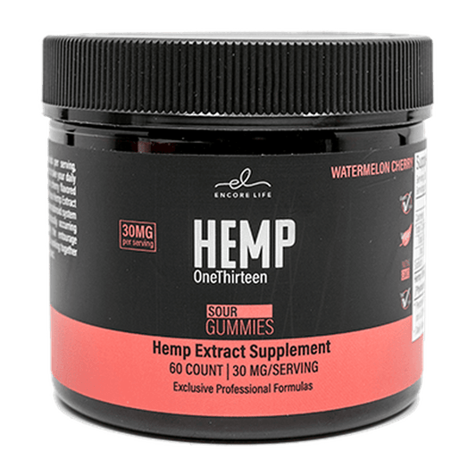 HEMP OneThirteen Sour Gummies Watermelon Cherry 60 Gummies