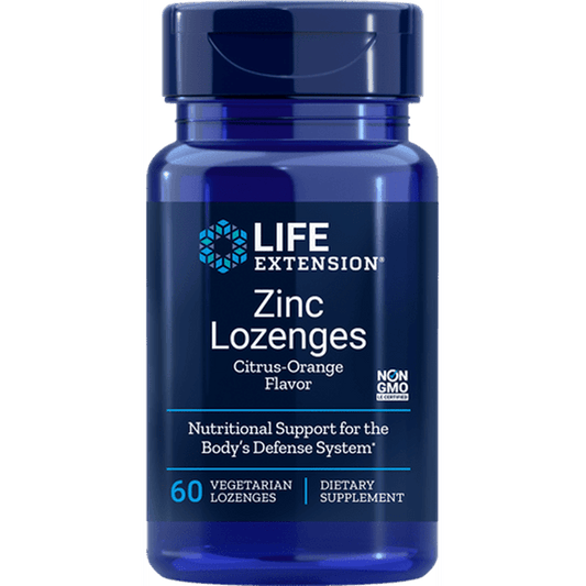 Zinc Lozenges Citrus-Orange Flavor 60 Lozenges