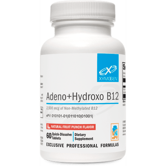 Adeno+Hydroxo B12 Natural Fruit Punch Flavor 60 Tablets