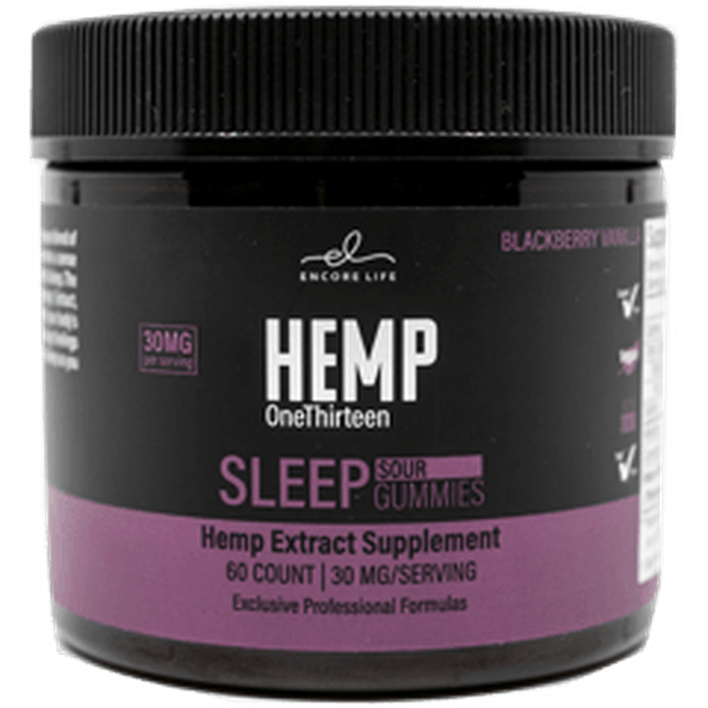 HEMP OneThirteen Sleep Sour Gummies Blackberry Vanilla 60 Gummies