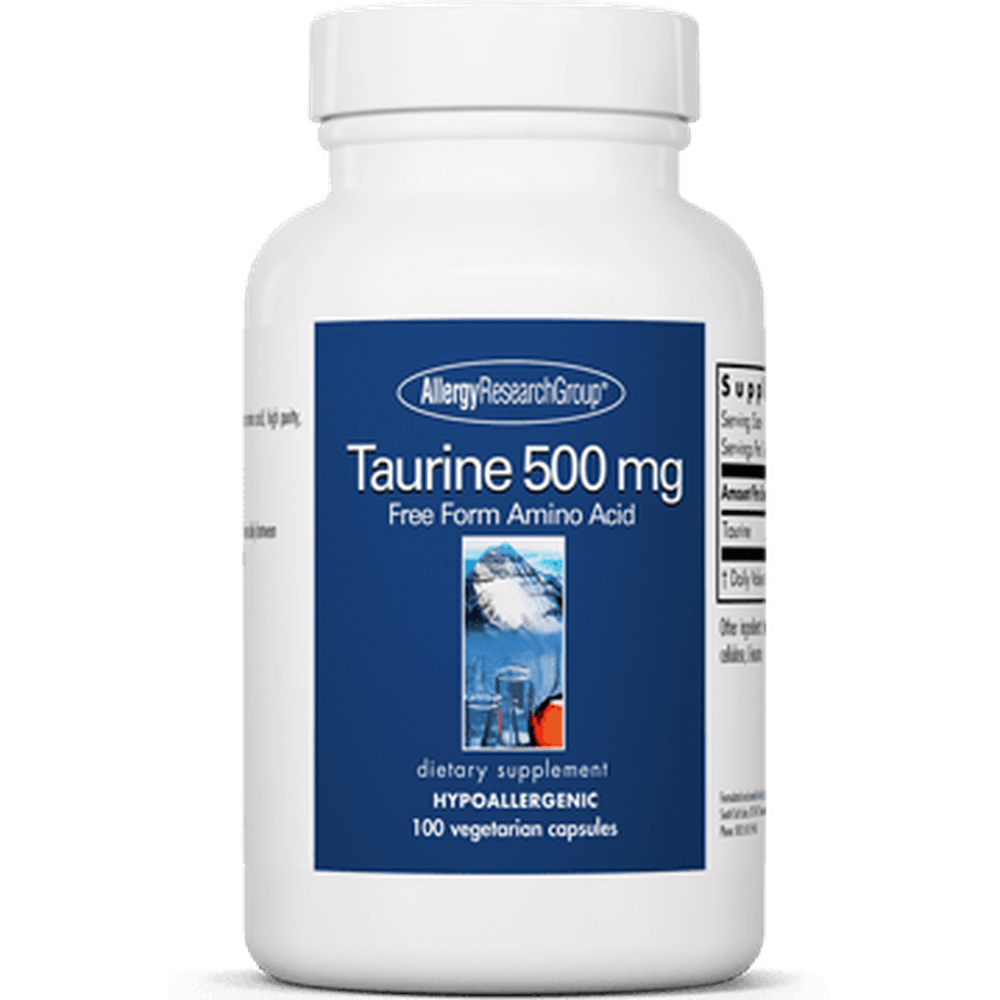 Taurine 500 mg 100 Capsules