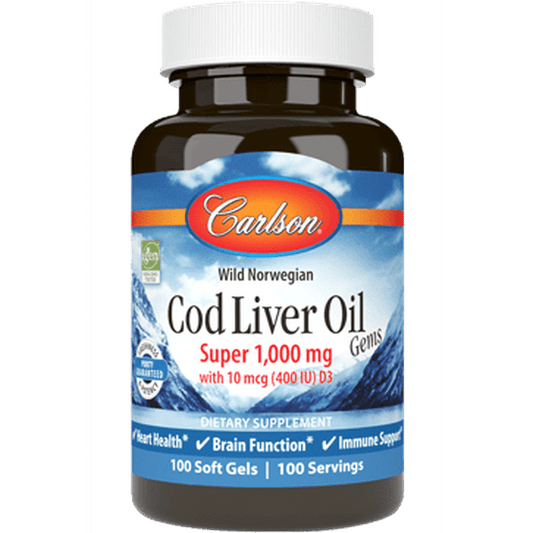 Cod Liver Oil Gems 100 Softgels