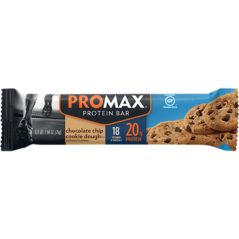 PROMAX Protein Bar Chocolate Chip Cookie Dough 12 Bars