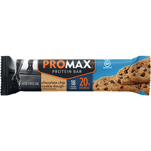 PROMAX Protein Bar Chocolate Chip Cookie Dough 12 Bars