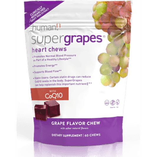 SuperGrapes Heart Chews  60 Chews