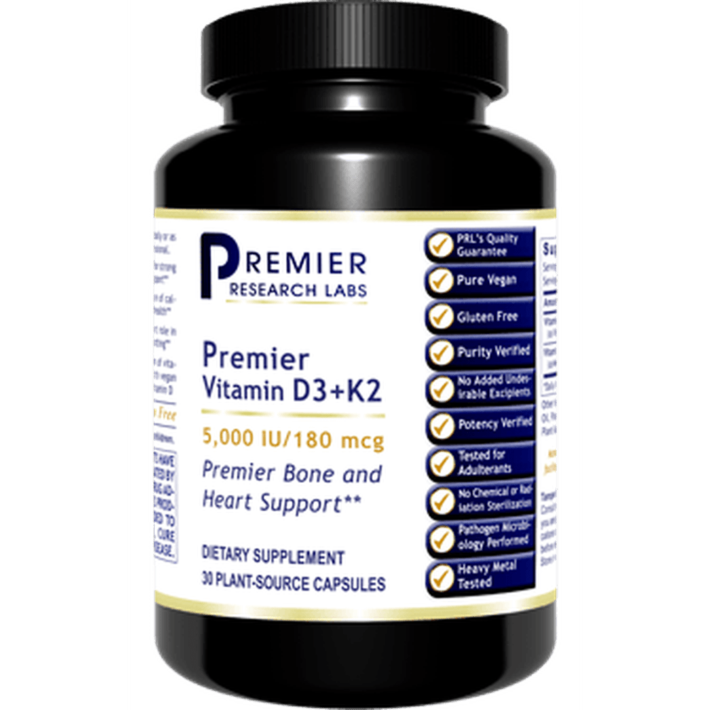 Premier Vitamin D3+K2 30 Capsules