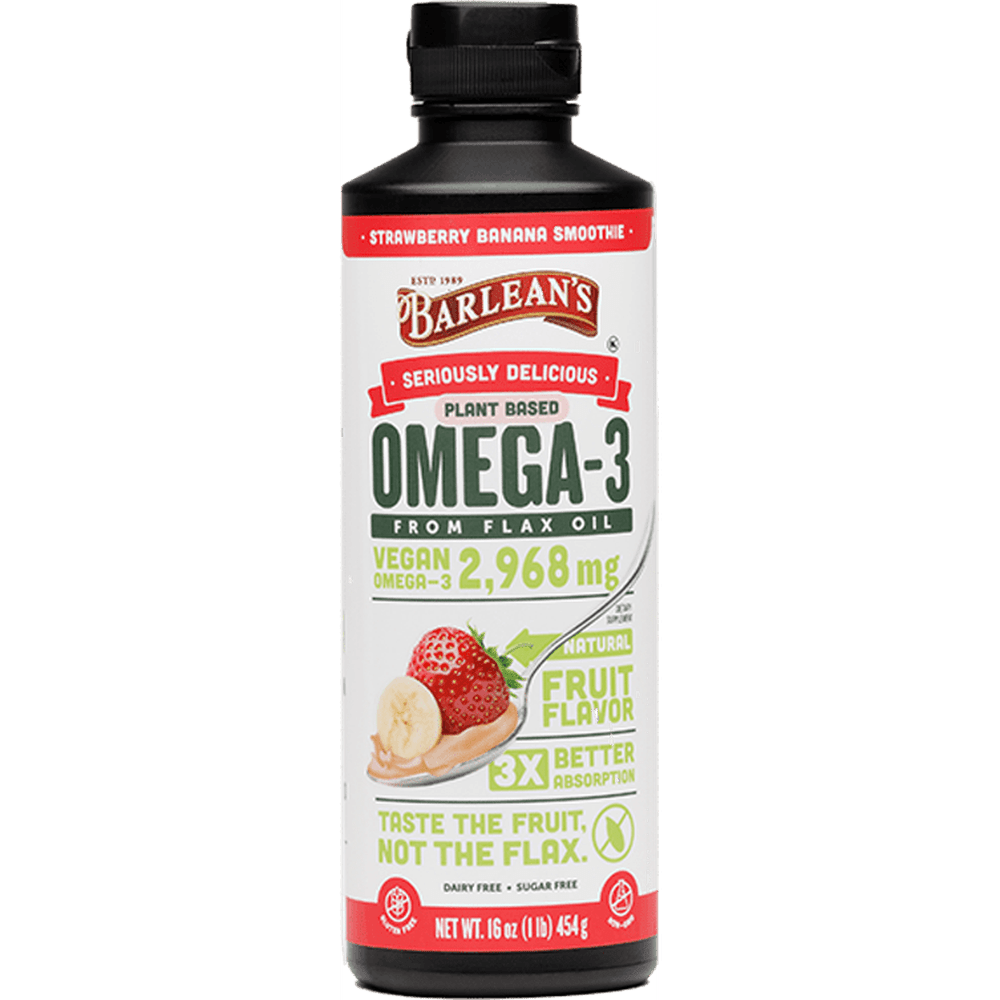 Omega-3 Vegan Strawberry Banana Smoothie 16 oz