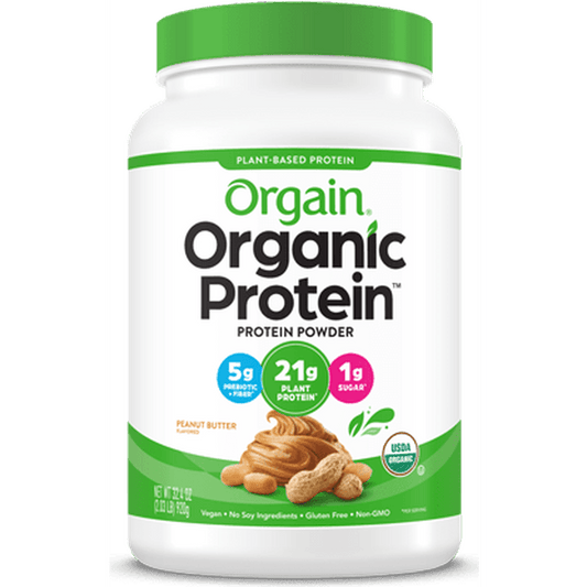 Organic Protein Powder Plant Based Peanut Butter 20 Servings