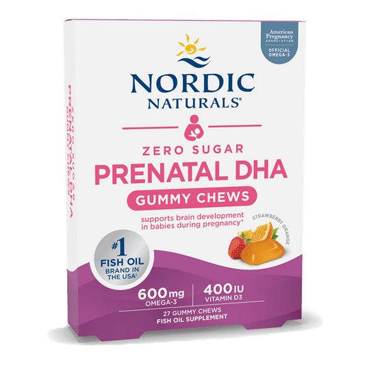 Zero Sugar Prenatal DHA Strawberry Orange 27 Gummy Chews