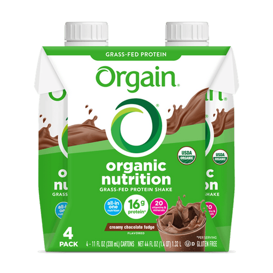 Organic Nutrition Shake Creamy Chocolate Fudge 4 Pack