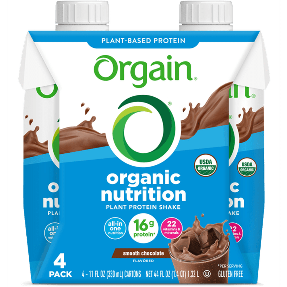 Vegan Organic Nutrition Shake Smooth Chocolate 4 Pack