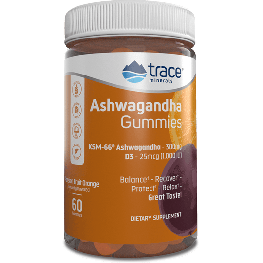 Ashwagandha Gummies Passion Fruit Orange 60 Gummies