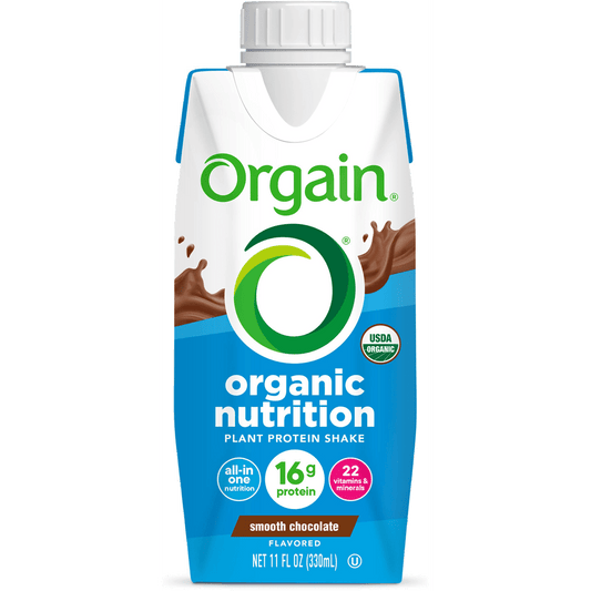 Vegan Organic Nutrition Shake Smooth Chocolate Single Serving Pack