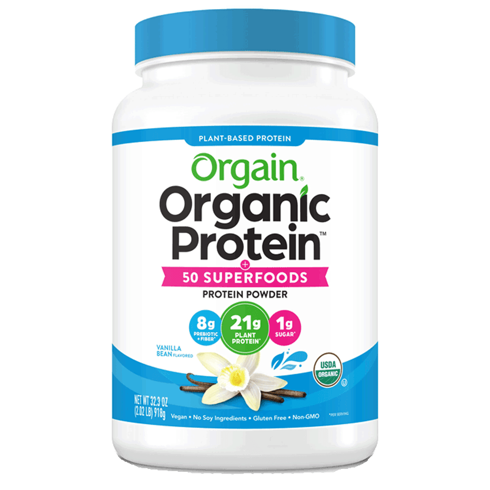 Organic Protein + Superfoods Protein Powder Plant Based Vanilla Bean 18 Servings