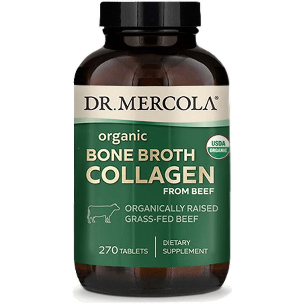 Organic Collagen from Grass Fed Beef Bone Broth 270 Tablets