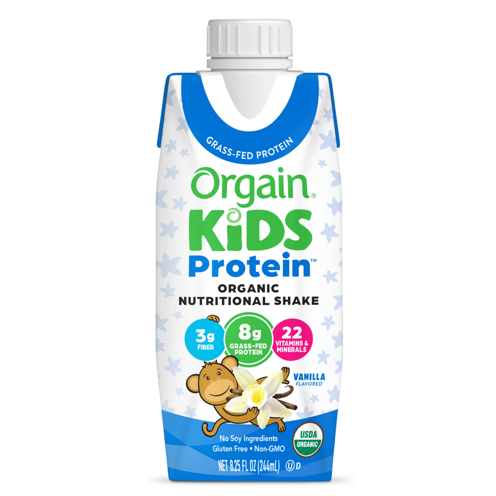 Kids Protein Organic Nutrition Shake Vanilla Single Serving Pack